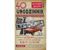 Birthday Card 40th Birthday, Red Car, 13x20,5 cm